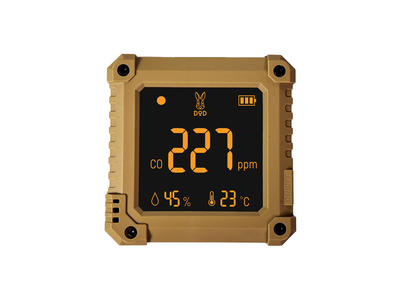 数値色とアラームで警報するDODの一酸化炭素チェッカー３