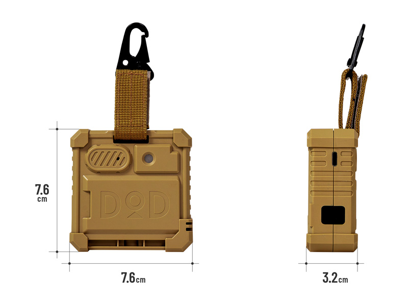 DOD一酸化炭素チェッカー３の大きさ