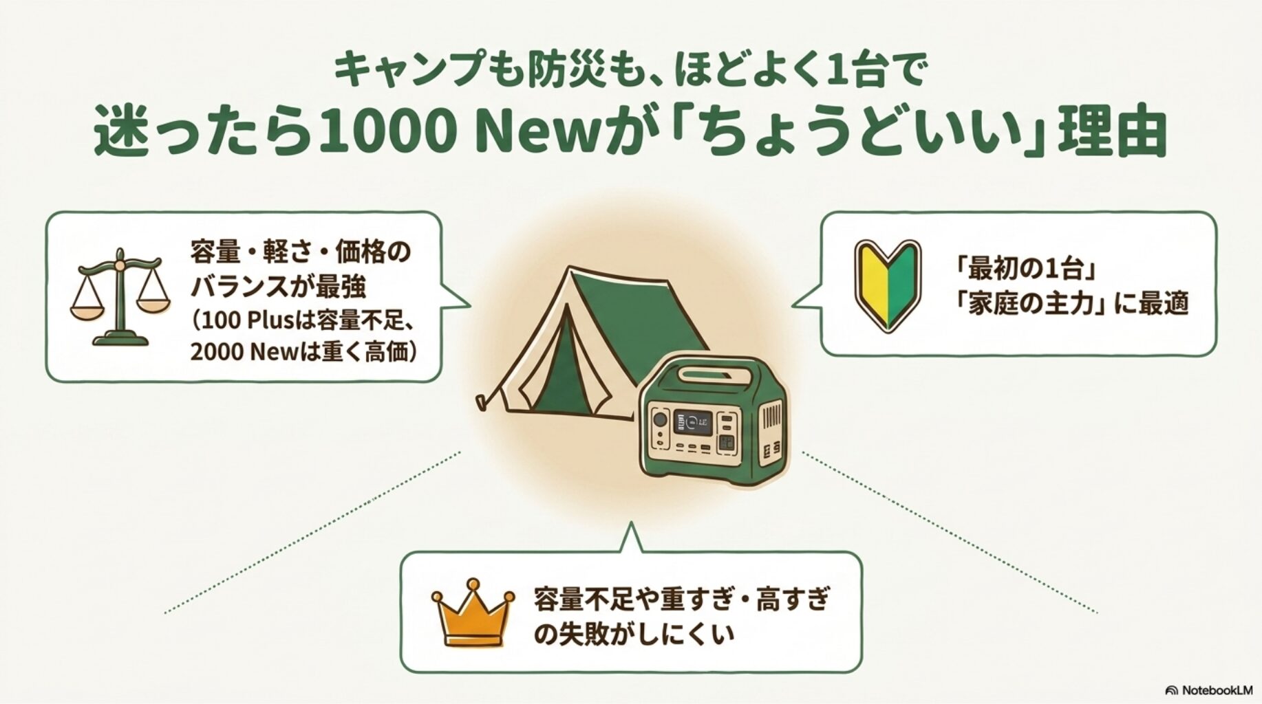 迷ったら1000 Newがちょうどいい理由