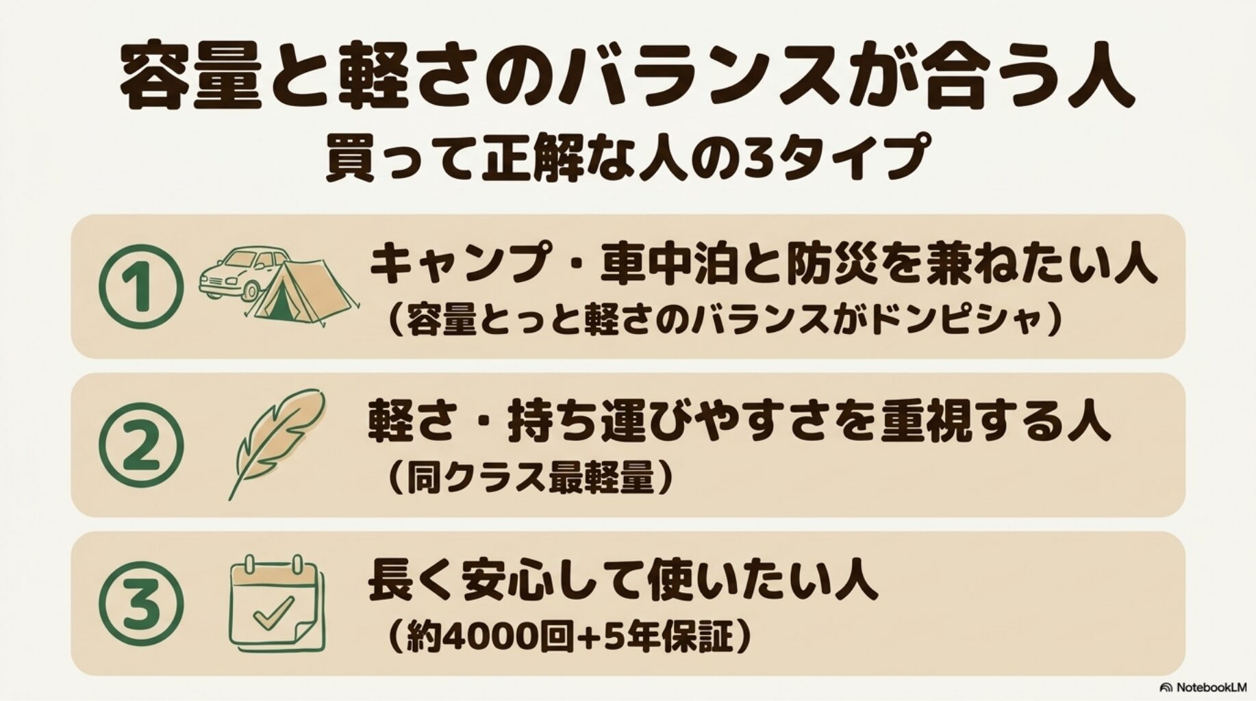 買って正解な人の3タイプ